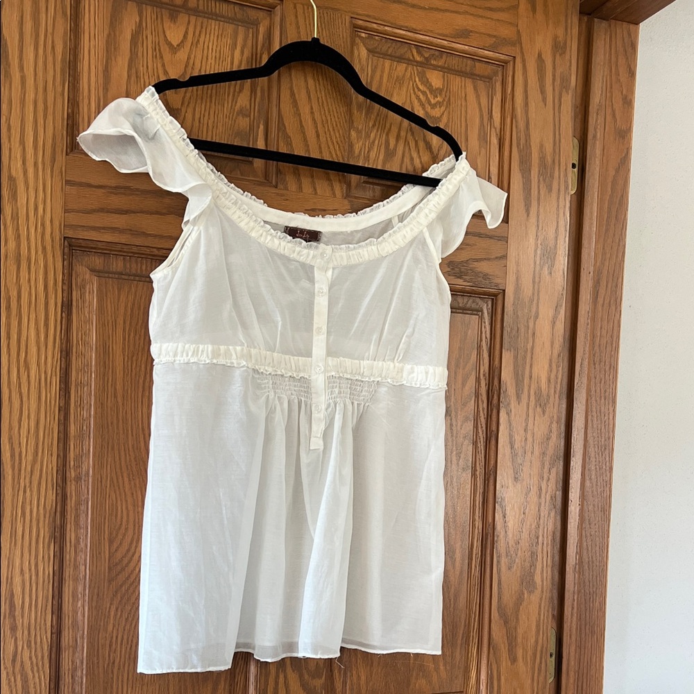 DmBm Sheer Elegant Large Women's Top NWT